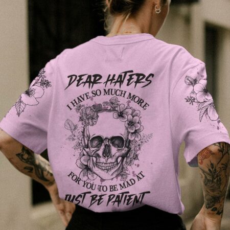 DEAR HATERS SKULL FLOWER ALL OVER PRINT - YHHG0712222