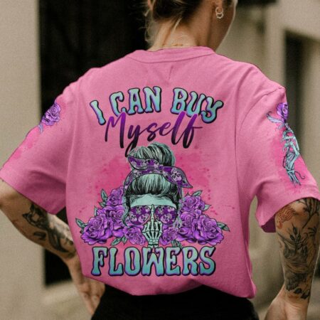 I CAN BUY MYSELF FLOWERS PURPLE ALL OVER PRINT - TLNO1003233