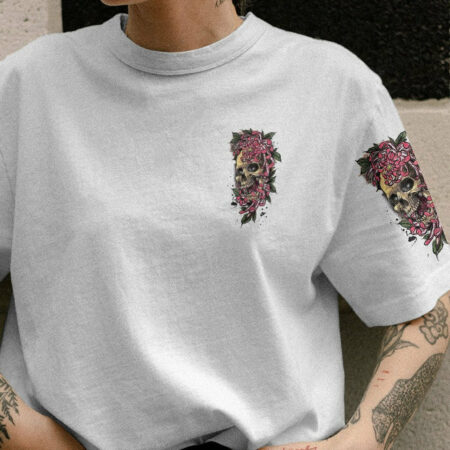 I AM A SWEET GIRL FLOWER SKULL ALL OVER PRINT - TLNZ0102233