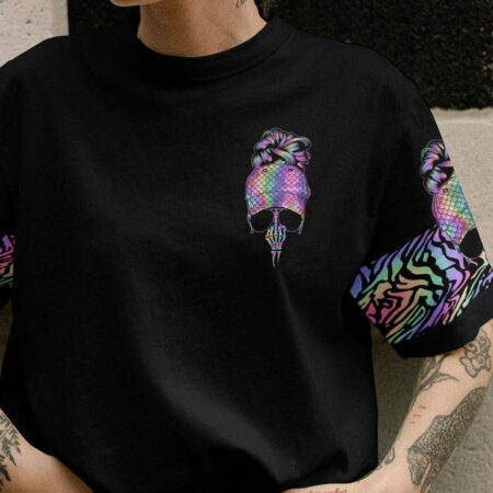 BUT DID YOU DIE MOM LIFE MESSY BUN ALL OVER PRINT - TLNO1803231