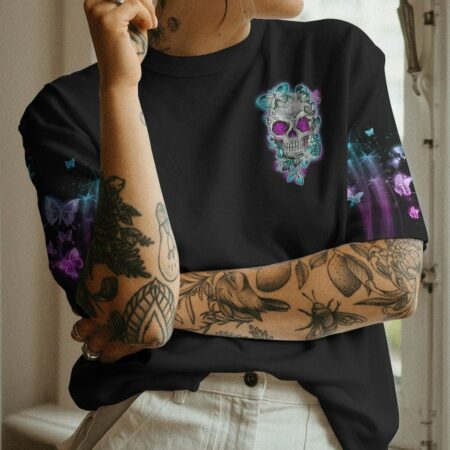 KARMA FAIRY SKULL FLOWER ALL OVER PRINT - TLNO231222