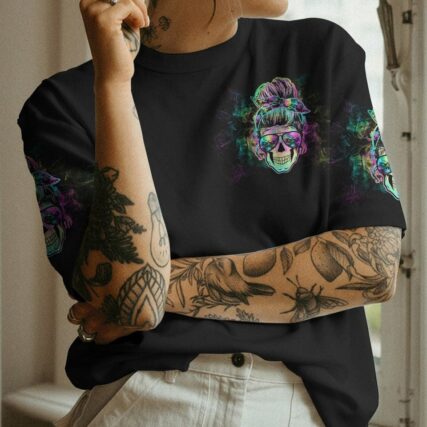 IF YOU THINK I'M A B TIE DYE SKULL ALL OVER PRINT - TLTW3012222