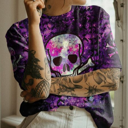 DON'T TRY TO FIGURE ME OUT GALAXY SKULL BONES ALL OVER PRINT - TLTR2112222