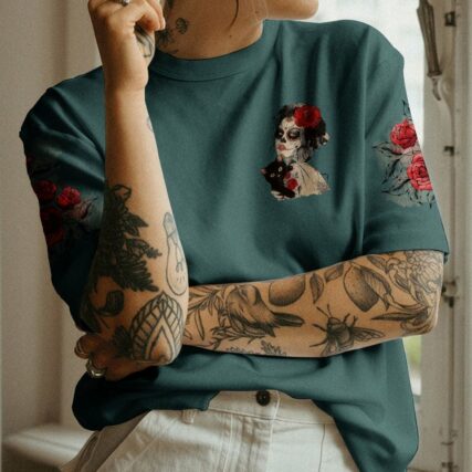 INKED MAMA SUGAR SKULL ALL OVER PRINT - TLTW0103233