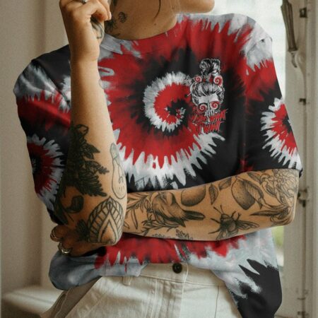 I DO WHAT I WANT BLACK RED TIE DYE ALL OVER PRINT - TLTM0901231
