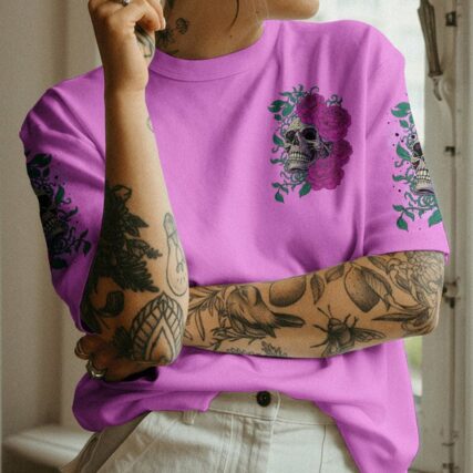 I AM SWEET GIRL ROSE SKULL ALL OVER PRINT - TLTR2111224