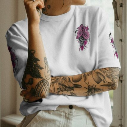 EVEN IF I HAD A POCKET FLOWER SKULL ALL OVER PRINT - TLNZ2311223