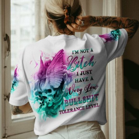 I'M NOT A B SKULL WINGS ALL OVER PRINT - YHHG2912221