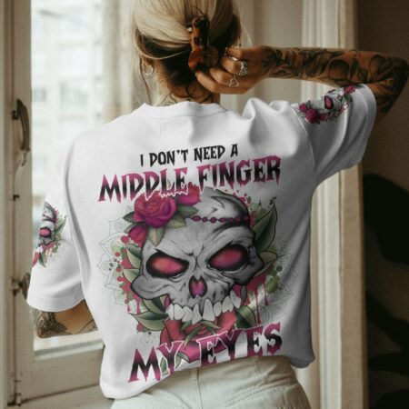 I DON'T NEED A M SKULL FLOWER ALL OVER PRINT - TLNO2411221
