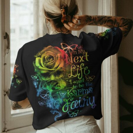 KARMA FAIRY ROSE SMOKE SKULL ALL OVER PRINT - TLNO0601232