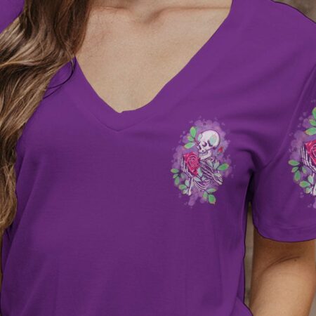 I TRY TO AVOID DRAMA ROSE SKELETON ALL OVER PRINT - TLTW1401231