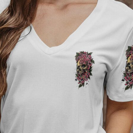 I AM A SWEET GIRL FLOWER SKULL ALL OVER PRINT - TLNZ0102233