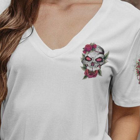 I DON'T NEED A M SKULL FLOWER ALL OVER PRINT - TLNO2411221