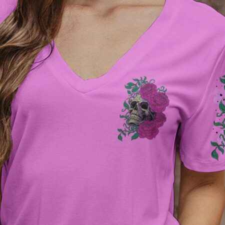 I AM SWEET GIRL ROSE SKULL ALL OVER PRINT - TLTR2111224