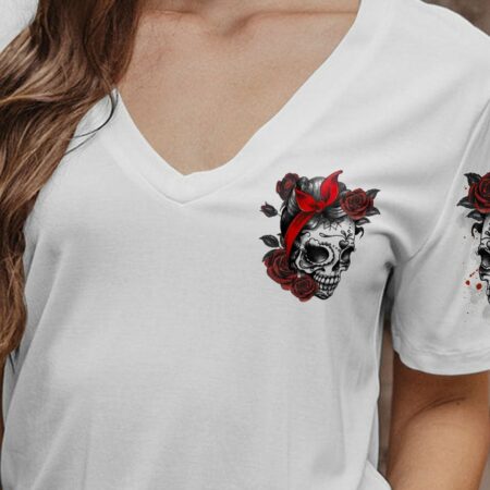 INKED MAMA TATOOED SKULL ALL OVER PRINT - TLTR2202234