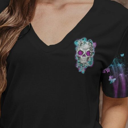 KARMA FAIRY SKULL FLOWER ALL OVER PRINT - TLNO231222