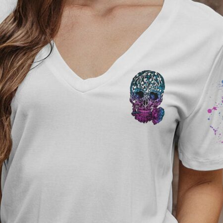 I TRY TO AVOID DRAMA TATTOOED SKULL ALL OVER PRINT - TLNZ0612223