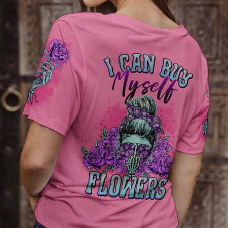 I CAN BUY MYSELF FLOWERS PURPLE ALL OVER PRINT - TLNO1003233