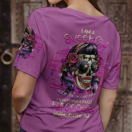 I AM A SWEET GIRL SUGAR SKULL ALL OVER PRINT - YHHG1502233