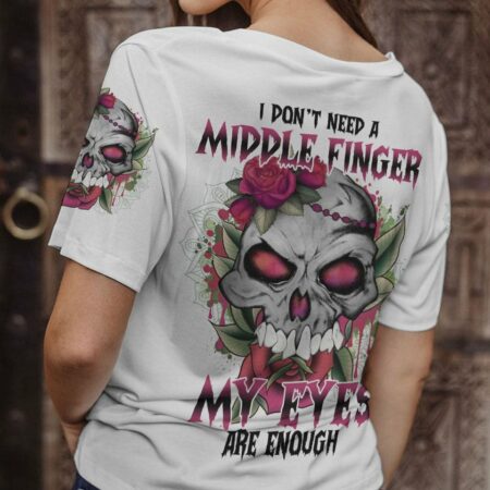I DON'T NEED A M SKULL FLOWER ALL OVER PRINT - TLNO2411221