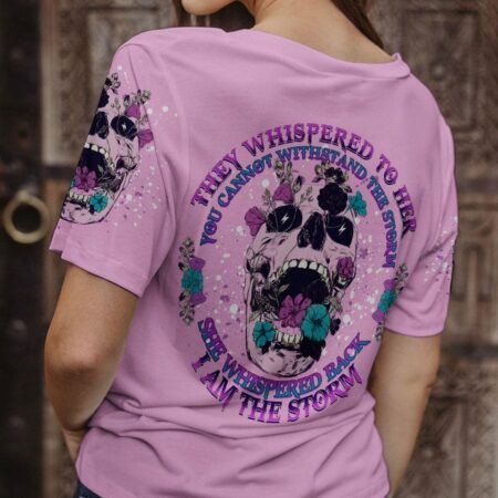 I AM THE STORM FLOWER SKULL ALL OVER PRINT - YHDU1503234