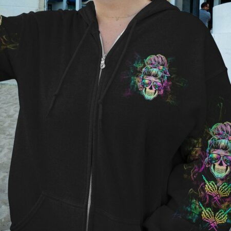 IF YOU THINK I'M A B TIE DYE SKULL ALL OVER PRINT - TLTW3012222