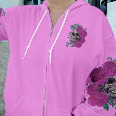 I AM SWEET GIRL ROSE SKULL ALL OVER PRINT - TLTR2111224