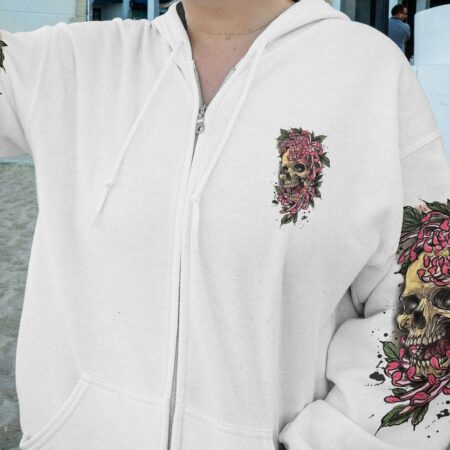 I AM A SWEET GIRL FLOWER SKULL ALL OVER PRINT - TLNZ0102233