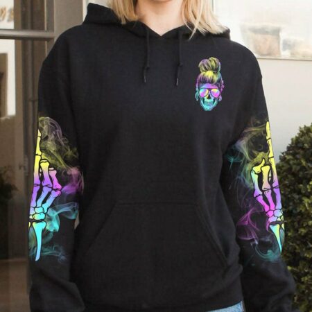 I'M A B HOLOGRAM MESSY BUN ALL OVER PRINT - TLTR1512221