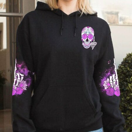 HAHA F YOU SUGAR SKULL PURPLE ALL OVER PRINT - TLNO1712223