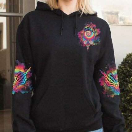 I'M A B TIE DYE MESSY BUN ALL OVER PRINT - TLTY1212223