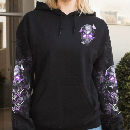 I'M NOT A B I'M A WOMAN SKULL SMOKE ALL OVER PRINT - TLTW0901232