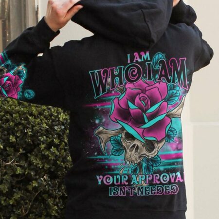 I AM WHO I AM BONES ROSE SKULL FLOWER ALL OVER PRINT - TLNO2811222