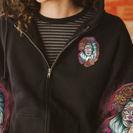 I'M SORRY DID I ROLL MY EYES OUT LOUD SUGAR SKULL ALL OVER PRINT - TLNO1212221