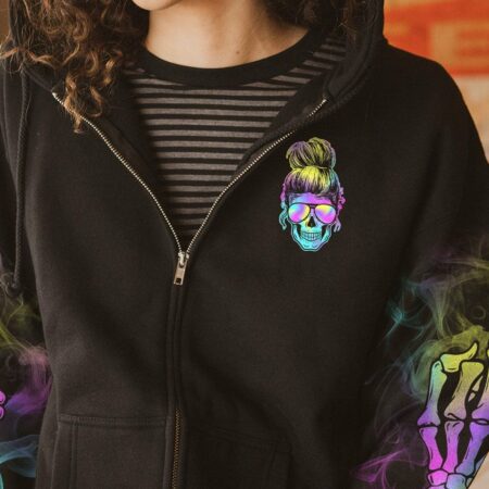 I'M A B HOLOGRAM MESSY BUN ALL OVER PRINT - TLTR1512221