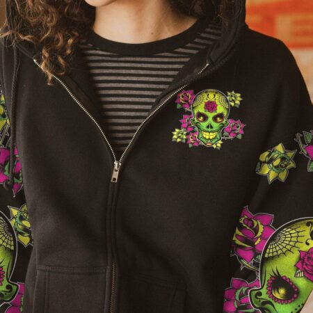 DON'T TRY TO FIGURE ME SUGAR SKULL ALL OVER PRINT - TLTW0512226