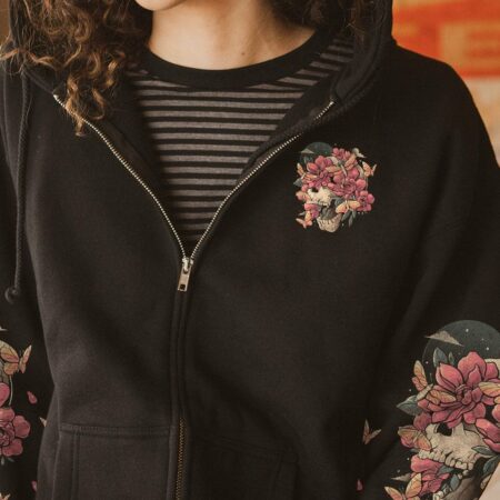 I'M A B FLOWER SKULL ALL OVER PRINT - TLTW2812221