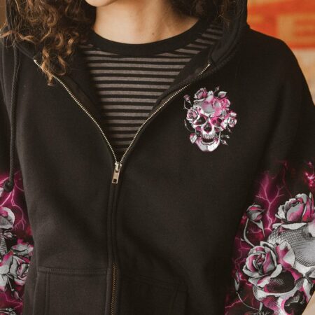 DON'T MESS WITH ME FLOWER SKULL ALL OVER PRINT - TLTR2612224