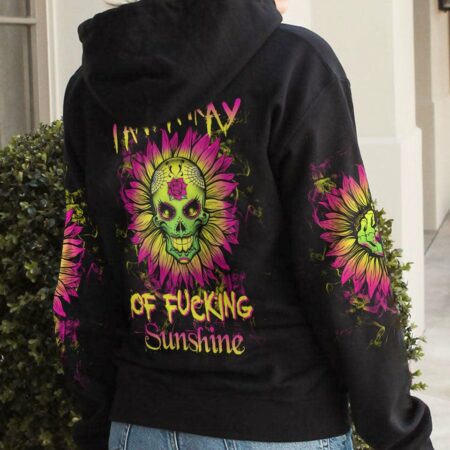 I AM A RAY OF FKING SUNSHINE SUGAR SKULL SUNFLOWER ALL OVER PRINT - TLTW0612224