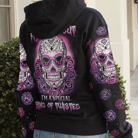DON'T TRY TO FIGURE ME OUT SUGAR SKULL ROSE ALL OVER PRINT - TLTW1411221