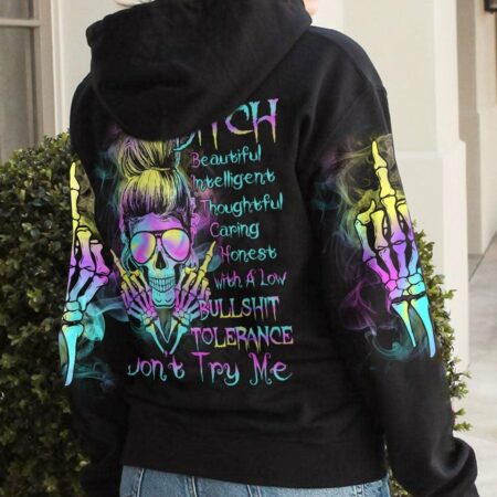 I'M A B HOLOGRAM MESSY BUN ALL OVER PRINT - TLTR1512221