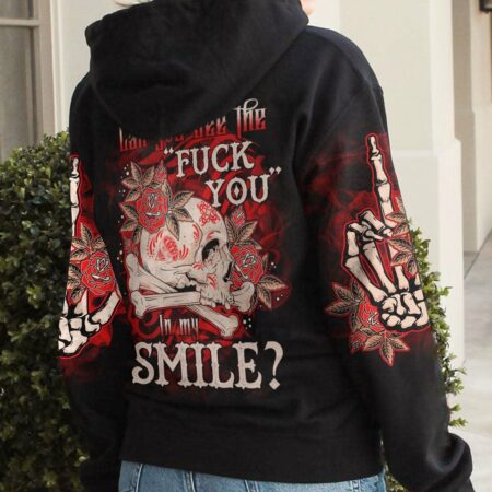 CAN YOU SEE THE F YOU SKULL ROSE ALL OVER PRINT - TLTR3012223
