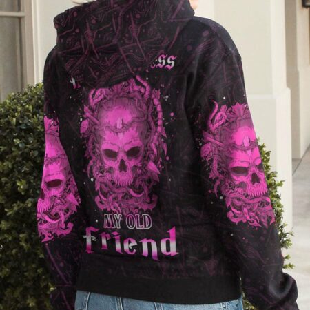 HELLO DARKNESS MY OLD FRIEND SKULL ALL OVER PRINT - YHHN1512224