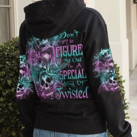 DON'T TRY TO FIGURE ME OUT 3 SKULLS ALL OVER PRINT - TLNO1012222