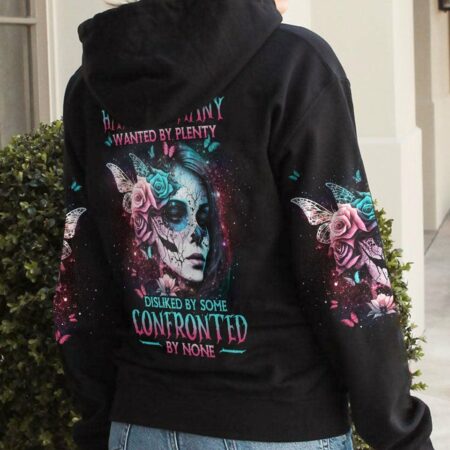 HATED BY MANY WANTED BY PLENTY SKULL FLOWER ALL OVER PRINT - YHDU0903232