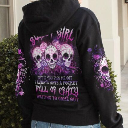 I AM A SWEET GIRL SUGAR SKULL ALL OVER PRINT - YHHG1511224