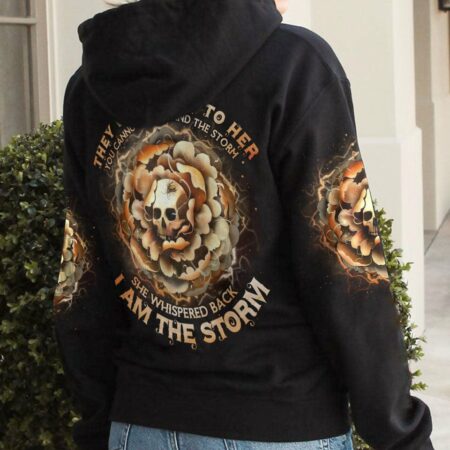 I AM THE STORM FLOWER SKULL ALL OVER PRINT - TLNO0202232