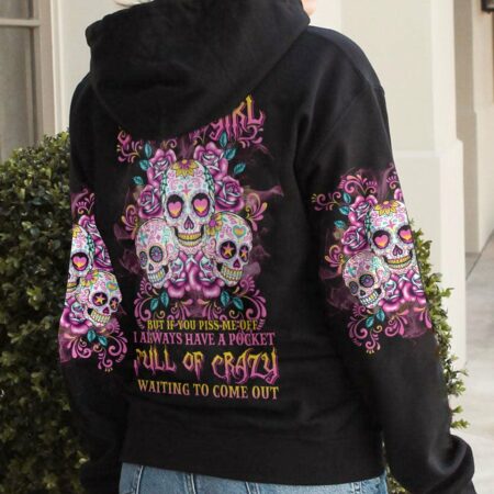 I AM A SWEET GIRL 3 SUGAR SKULLS ALL OVER PRINT - TLTW2311224