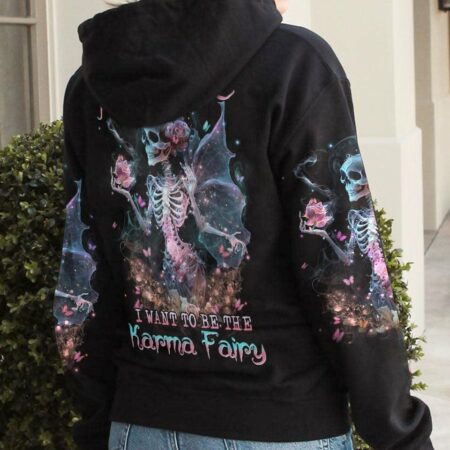 KARMA FAIRY SKULL SKELETON ROSE ALL OVER PRINT - YHHN1503234