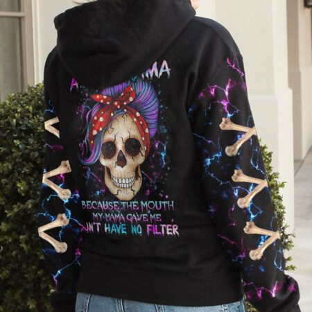 I TRY TO AVOID DRAMA PURPLE MESSY BUN ALL OVER PRINT - TLTR3012222